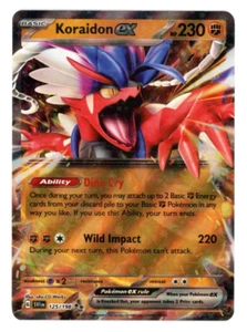 Koraidon ex 125/198 SV1 Base Escarlata y Violeta Doble Raro Holo Pokémon 2023 Casi Nuevo - Imagen 1 de 2