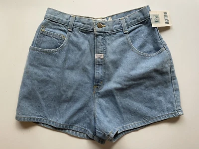 Pantalones Cortos Vintage Años 80 Nuevos con Etiquetas Spiegel TOGETHER Azul Denim Cintura Alta Talla 10 S M Foto 1 de 4
