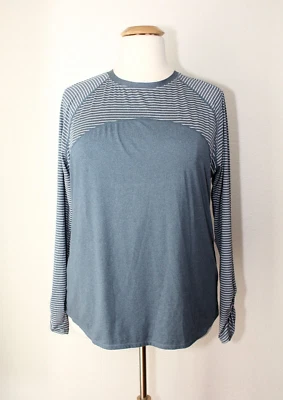 Top AVIA Informal Deportivo Tejido Largo Sl Gris Oscuro Rayas Blancas/Sólido Plus 3XL #03 Foto 1 de 4