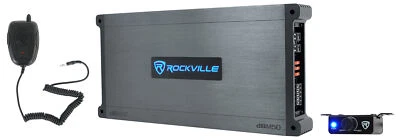 Rockville DBM50 4000 Watt/980w RMS 5 Channel Marine/Boat Amplifier Amp+Mic - Image 1 of 4