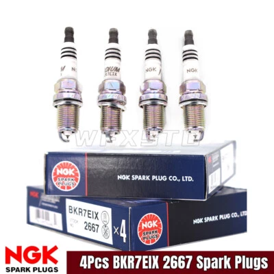 4Pcs NGK BKR7EIX 2667 Iridium IX Spark Plugs Brand New - Image 1 of 4