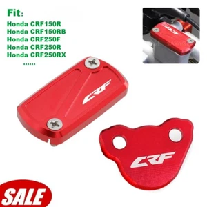 For Honda CRF150R CRF250F CRF450RX/RL Front/Rear Brake Oil Fluid Reservoir Cover - Picture 1 of 24