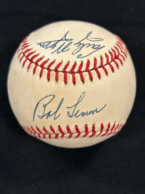 Bob Lemon Early Wynn Bob Feller Indians HOFers Signed Auto Baseball BAS COA 164 - Image 1 of 4