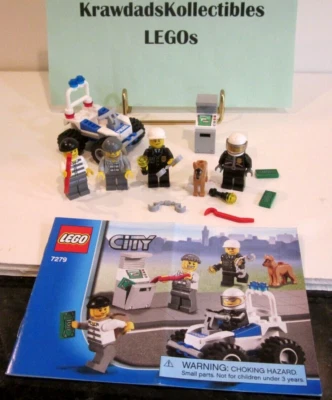 LEGO TOWN CITY POLICE 7279 POLICÍA MINIFIGURA COLECCIÓN MINIFIGURAS MANUAL COMPLETO Foto 1 de 4
