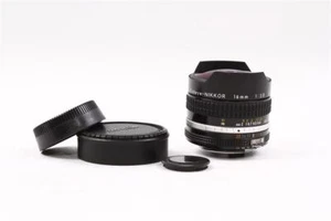 Used Nikon Nikkor Fisheye 16mm f/2.8 AI-S Lens w/ L1Bc - Picture 1 of 9