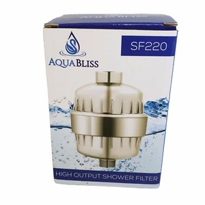 Aqua Bliss Universal High Output Shower Filter NEW SF220 Purifies H2O Free Ship - Picture 1 of 8