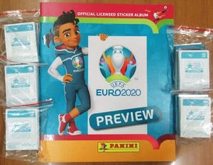 EURO 2020 PREVIEW AZZURRO ALBUM VUOTO + SET COMPLETO DI 568 FIGURINE PANINI - Picture 1 of 2