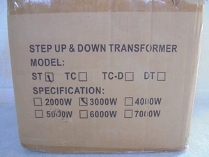 VEVOR Step Up Down Transformator Spannungswandler 2100 Watt 240 Volt auf 110 Volt - Bild 1 von 4