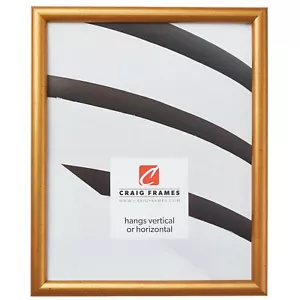 Craig Frames Dakota, 0.57 Inch Wide Bullnose, Antique Gold Wood Picture Frame - Picture 1 of 12