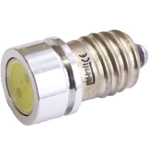 SMD LED E10 Lampe Schraubgewinde 6V Volt Xenon weiss COB Typ 1W Power Fahrrad - Bild 1 von 1