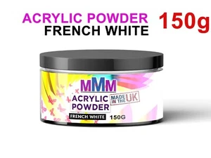 150G Attraction Acrylic Powder Nail Enhancement FRENCH WHITE Fast Delivery UK - Picture 1 of 1