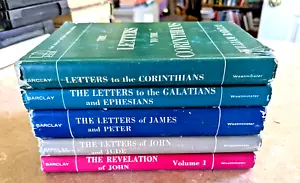 William Barclay Commentary Lot of 5 Hardbacks - FAST SHIPPING - Picture 1 of 2