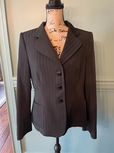 Armani Collezioni Giacca Tuta Blazer Donna Nero Taglia 10 - Foto 1 di 10