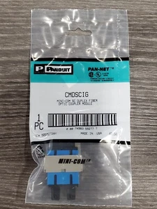 Panduit Pan-Net CMDSCIG Mini-Com SC Duplex Fiber Optic Coupler Module - Picture 1 of 2