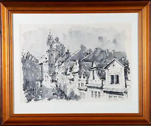 1980 India Ink - Prague Streets - Picture 1 of 5
