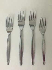 4 Forks Dinner and Salad Supreme Cutlery Towle Stainless Flatware DANISH PEARL - Picture 1 of 1