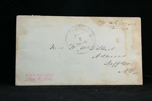 Congressional Free Frank: Gilbert, William 1856 Cover, 1 Tern NY Rep - Bild 1 von 2