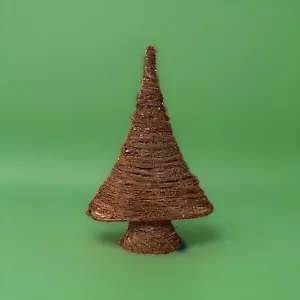 Rustikale geflochtene Rattan Korb Weinrebe Weihnachtsbaum Bauernhaus Dekor 25" - Bild 1 von 10