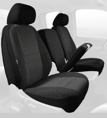 Cubierta de asiento delantera personalizada Fia OE39-42 tweed carbón para Toyota Tundra 2014 Foto 1 de 4