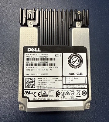 Dell 5VHHG 400GB 12Gbps 2.5" SAS Solid State Drive PX05SMB040Y SDFA383DAB01 - Image 1 of 4