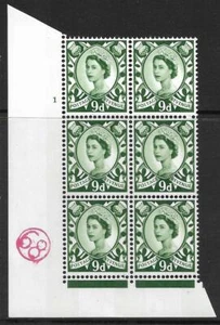 Sg XS21 9d Scotland 2B No Wmk Cyl 1 No Dot perf F/L(I/E) UNMOUNTED MINT - Picture 1 of 1