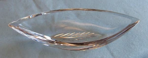 Vintage Miller Rogaska Oblong Oval Shaped Bowl Lead Crystal - Picture 1 of 6