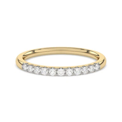 Anillo en oro amarillo 585 diamantes cultivados en laboratorio anillo de comp... - Imagen 1 de 4