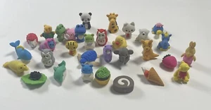 Animal Food Puzzle Erasers Take Apart Erasers Japanese Iwako Lot of 32 - Picture 1 of 8