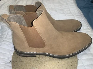 Herren Bruno Marc Leder Chelsea Stiefel Chukka Slipper Elegant Leger Wüste Gr. 12 - Bild 1 von 15