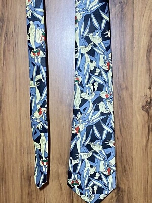 Vintage 90s Looney Tunes Bugs Bunny Tie - Image 1 of 4