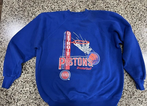 Vintage Detroit Pistons Sweatshirt Cover