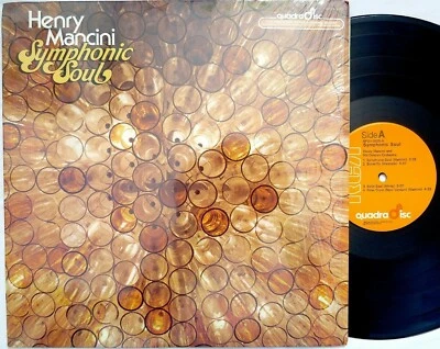 Henry Mancini SYMPHONIC SOUL lp 1975 RCA APD1-1025 quadraphonic PROMO shrink - Image 1 of 4