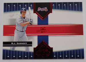 Tarjeta Donruss Champions Impressions B. J. Surhoff 2005 roja #21 serie #54/250 - Imagen 1 de 2