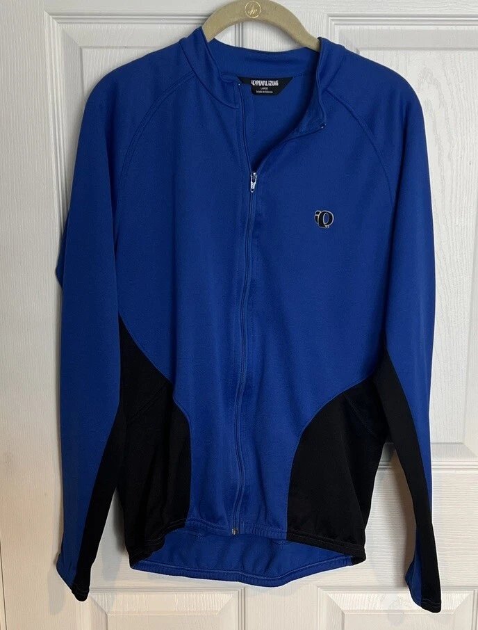 Pearl Izumi Cycling Jacket Men L Full Zip Blue/Black Colorblock  Long Sleeve - Image 1 of 4