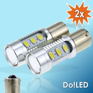 SMD LED BA15S Lampen Xenon Weiss Audi Tagfahrlicht TFL DRL A6 4F C6 S6 RS6 