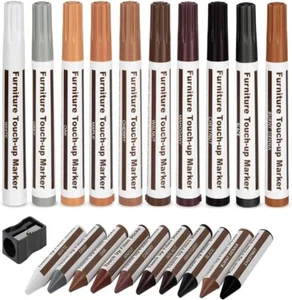 Furniture Repair Kit Wood Markers Wax Sticks, for Stains, Scratches, Wood Floors - Picture 1 of 5