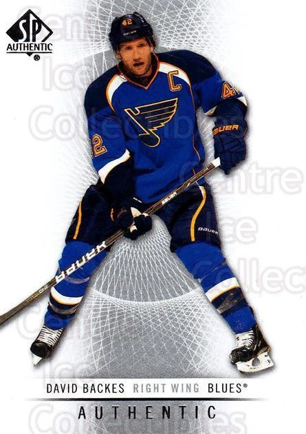 2012-13 SP Authentic #89 David Backes - Image 1 of 1