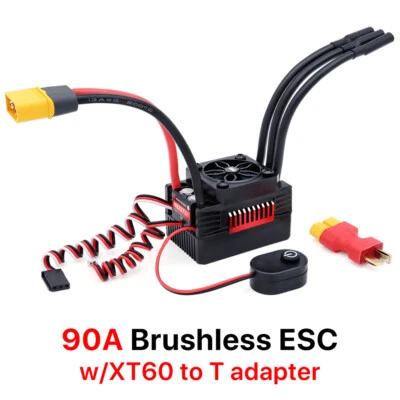 Rocket 90A ESC Waterproof Brushless Electric Speed Controller for 1/10 RC Cars - Image 1 of 4