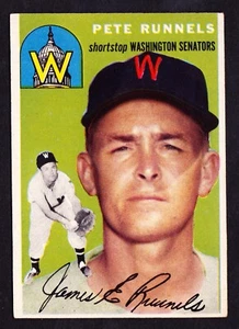 1954 TOPPS #6 PETE RUNNELS SENATORS - Picture 1 of 2