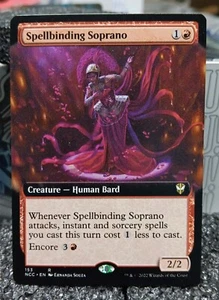 MTG Spellbinding Soprano 153 Extended Art Commander : Streets Of New Capenna - Picture 1 of 2