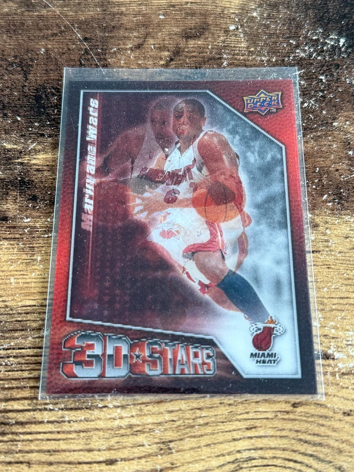 2009-10 Upper Deck #3D-WC Dwyane Wade / Mario Chalmers 3D Stars - Image 1 of 1