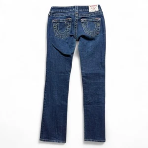 Jeans donna True Religion Johnny vita bassa gamba dritta taglia 25 vita elasticizzato - Foto 1 di 7