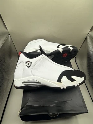Auténticas Air Jordan 14 2014 retro puntera negra para hombre talla 11,5 muy limpias defectos menores Foto 1 de 4