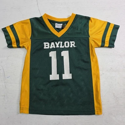 Camiseta deportiva de malla de fútbol americano Baylor University BU Bears para niños pequeños borde profesional 4T Foto 1 de 4