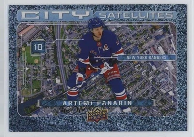 2024-25 Upper Deck Series 1 City Satellites Speckle Artemi Panarin #CS-18 - Image 1 of 2