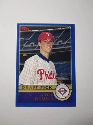 Cole Hamels Draft Pick Rookie Prospect SP 2003 Topps #671 Philadelphia Phillies Foto 1 de 2