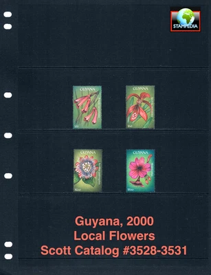 Valor Scott de $6,75 - 2000 flores GUYANA América del Sur vida silvestre CV MNH NH UMM Foto 1 de 4