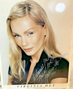 Foto firmada por Virginia Hey Farscape Zhaan personalizada para Mike  - Imagen 1 de 6