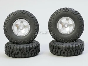 For Axial SCX24 RIMS Set 52mm Aluminum Rims (4pcs) SILVER - Picture 1 of 6