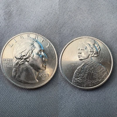 2023 D Jovita Idar Quarter ERROR Coin “In Cod We Trust” Two Tone Edges LOOK! - Image 1 of 4